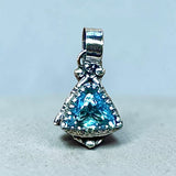 Light blue Topaz Sterling Silver Pendant    $70