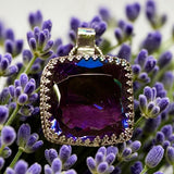 Amethyst 44 Carat Sterling Silver Pendant.   $125