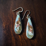 Agate sterling silver Earrings.  $50