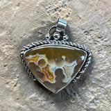 Agate Pendant and matching Earrings    $120