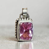 Pink Tourmaline 11 Carat Sterling Silver Pendant      $90