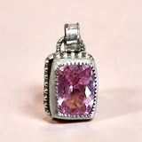 Pink Tourmaline 11 Carat Sterling Silver Pendant      $90