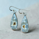 Agate sterling silver Earrings.   $50