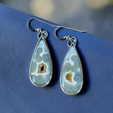 Agate sterling silver Earrings.   $50
