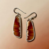 Agate sterling silver Earrings.   $55