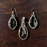 Agate Pendant and Earring Set.  $125