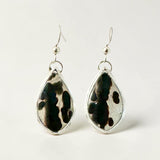 Agate Sterling Silver Orb Earrings.    $50