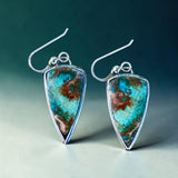 Jasper sterling silver Earrings.  $50