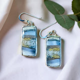 Agate Sterling Silver Earrings   $55