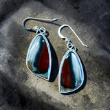 Agate Sterling Silver Earrings.  $55
