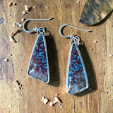 Petrified Palm Wood Sterling Silver earrings      $50