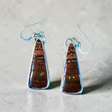 River Jasper Sterling Silver Earring.   $50