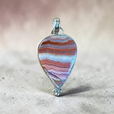 Colorful Agate sterling silver pendant.    $70