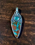 Jasper and Kyanite Sterling Silver Pendant.   $75