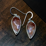 Agate sterling silver Earrings.  $50