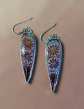 Fossilized Coral Sterling Silver Earrings.   $50