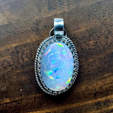 Ethiopian Opal 18.5 Carats Sterling Silver Pendant.    $400