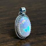 Ethiopian Opal 18.5 Carats Sterling Silver Pendant.    $400