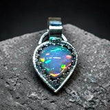 Ethiopian Opal 6 Carat Sterling Silver Pendant.   $150
