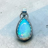 Ethiopian Opal 16 Carat Sterling Silver Pendant.   $400