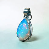 Ethiopian Opal 16 Carat Sterling Silver Pendant.   $400