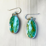 Chrysoprase Sterling Silver Earring    $50