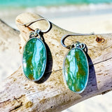 Chrysoprase Sterling Silver Earring    $50