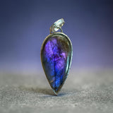 Purple Labradorite Sterling Silver Pendant.  $70
