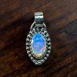 Ethiopian Opal 4 Carat Sterling Silver Pendant.    $125
