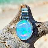 Ethiopian Opal Sterling Silver Pendant.   $125