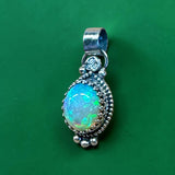 Ethiopian Opal 7 carat Sterling Silver Pendant.    $150