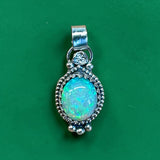 Ethiopian Opal 7 carat Sterling Silver Pendant.    $150