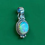 Ethiopian Opal 7 carat Sterling Silver Pendant.    $150
