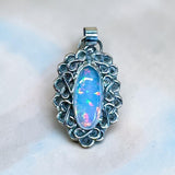 Reserved for Julie .  Custom 10 carat Ethiopian Opal pendant