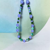 Lavender Jade and Green Jade Gold-filled necklace.     $80
