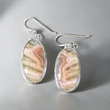 Agate sterling silver Earrings.   $50