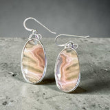 Agate sterling silver Earrings.   $50