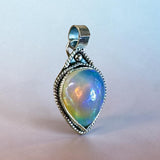 Ethiopian Opal 14 Carat Sterling Silver Pendant.     $250