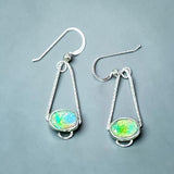 Ethiopian Opal Sterling Silver Earrings.   $80