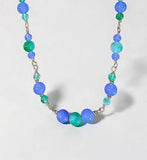Lavender Jade and Green Jade Gold-filled Necklace       $90