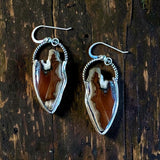 Agate Sterling Silver Earrings.   $50