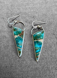 Jasper Sterling Silver Earrings.   $50