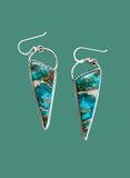 Jasper Sterling Silver Earrings.   $50