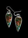 Jasper Sterling Silver Earrings $50