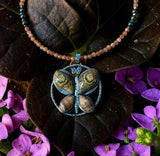 Flowering Tube Onyx Butterfly and matching gemstone necklace set $125