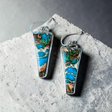 Jasper Sterling Silver Earrings.     $50
