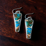 Jasper Sterling Silver Earrings.     $50