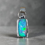 Ethiopian Opal 3 Carat Sterling Silver Pendant      $95