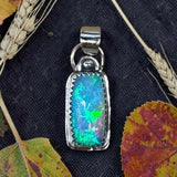 Ethiopian Opal 3 Carat Sterling Silver Pendant      $95