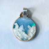 Plume Agate Sterling Silver Pendant    $60